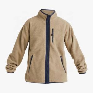 Manteau polaire extérieur d'hiver de couleur personnalisée veste Sherpa respirante pour hommes - Product Image 6