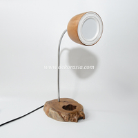 Lampe de table LED électrique sur pied en bois, design moderne pour chambre et salon, décoration intérieure