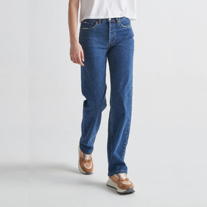 Pantalones Vaqueros de Mezclilla de Cintura Alta para Mujer, de la Mejor Calidad, Holgados, Rectos, de Algodón, Diseño Informal, OEM - Product Image 3