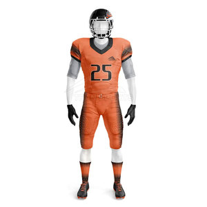 Ensembles d'uniformes de football américain respirants et à séchage rapide, grandes tailles, en polyester 100% uni, avec couleurs et styles personnalisés - Product Image 2