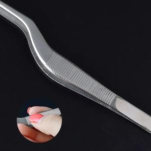 Pinzas de manicura de acero inoxidable de alta calidad, herramienta antiestática profesional para uso comercial y doméstico, 1 ud. - Product Image 4