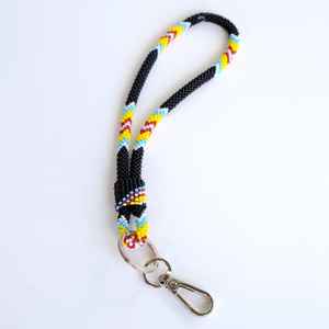 Llavero Decorativo con Cuentas de Vidrio Hechas a Mano |   Llavero de Moda Ligero y Colorido con Forma Personalizada para Bolsos |   VRNQ - Product Image 2