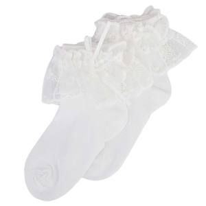 Calcetines con volantes para niñas - Blancos - Product Image 1