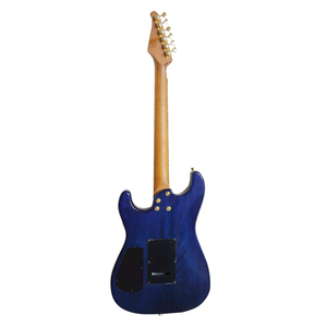 Guitare OEM Manche en érable rôti Touche en palissandre Cuivre blanc CORPS 22F Dessus en érable flammé sur corps Okuman - Product Image 2