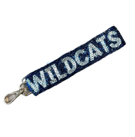 Pour LSU Game Day GEAUX TIGERS porte-clés sacs accessoires personnalisé perlé broderie bracelet porte-clés par glowin fashion