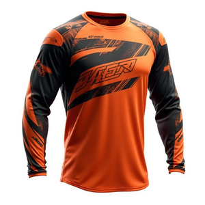 Cómodo ajuste Dirt Bike Racing Shirt para hombre de manga larga personalizado Motocross Jersey Sports Gear motocicleta Auto Racing Wear - Product Image 6