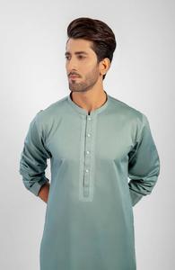 ÉBLOUISSANTE ROBE SHALWAR KAMEEZ POUR HOMME 100% COTON LÉGER À SECHAGE RAPIDE TRADITIONNEL PAKISTANI/AFGHANI STYLE ÉTÉ DÉCONTRACTÉ/FÊTE - Product Image 5