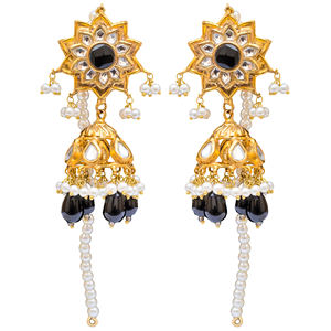 Gran oferta, pendientes de joyería de moda de doble color, diseño sólido hecho a mano de alta calidad, rodio y chapado en oro para regalo - Product Image 1