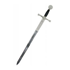 Épée maçonnique Serpent Épée flamboyante Équerre et compas avec G et poignée dorée Service de personnalisation à bas prix Épée maçonnique dorée - Product Image 6