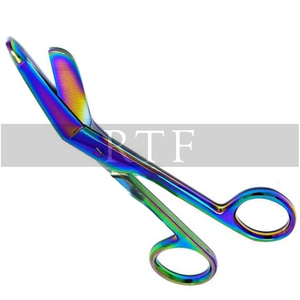 Tijeras para Vendajes LISTER de 3.5 Pulgadas, Multicolores, Arcoíris, de Acero Inoxidable, Instrumentos Quirúrgicos Manuales - Product Image 2