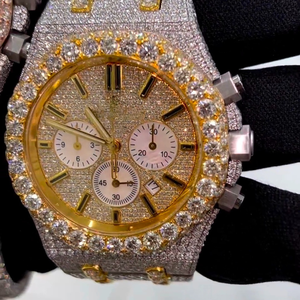 Reloj de Diamantes Moissanite Personalizado con Incrustaciones de Diamantes, el Más Vendido, para Hombre, Estilo Hip Hop, Regalo de Joyería - Product Image 3