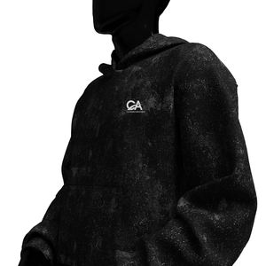 เสื้อมีฮู้ดซักกรดของผู้ชายเสื้อมีฮู้ดสำหรับฤดูหนาวใส่ได้ทั้งชายและหญิงมีโลโก้ตามสั่งแบบ2025 - Product Image 3