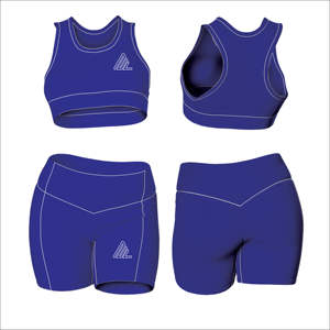 Ensemble de yoga taille haute à motif solide pour femmes Logo personnalisé soutien-gorge Legging 2 pièces entraînement sport Fitness antibactérien et respirant - Product Image 2