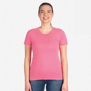 Next Level N3900 Camiseta transpirable de manga corta de algodón con cuello redondo para mujer - Product Image 3