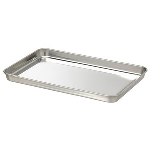 Plaque de cuisson rectangulaire en acier inoxydable, plateau alimentaire en métal poli, plaque de cuisson sans poignée pour restaurant et cuisine - Product Image 1
