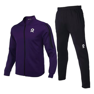 Conjunto Deportivo de 2 Piezas para Hombre, Estilo Moderno, Talla Grande, de Terciopelo 100% Algodón, Ecológico, Resistente al Viento, con Logotipo Personalizado, para Invierno - Product Image 1