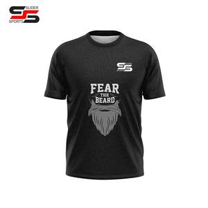 Camiseta de poliéster de algodón liso, camiseta Unisex con estampado personalizado de logotipo en blanco, camiseta de gran tamaño para hombre - Product Image 2