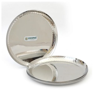 Hint yapımı Puja Thali <span class=keywords><strong>Set</strong></span> katı Metal şenlikli ev dekor masa gereçleri ev düğün restoran için tepsi seti toptan fiyat - Product Image 4