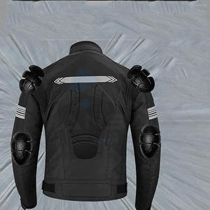 Chaqueta de Motociclista Impermeable para Hombre, Estilo Racing, de Cordura, para Motociclistas, Color Negro - Product Image 5