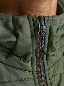 Men's Custom Hooded <b>Winter</b> <b>Quilted</b> Jacket Windproof Waterproof Nylon/Polyester Custom Color Front Logo Plus Size OEM Service - Product Image 5