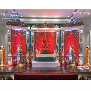 Decoración de escenario para fiestas, escenario de boda, FRP, de bollwood - Product Image 1