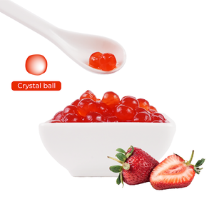 Perlas de Konjac con Sabor a Fresa de Alta Calidad, Bolas de Cristal con Más del 70% de Contenido Sólido, Listas para Consumir en Yogur Vegano - Product Image 1