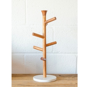 แก้วมัคไม้สีดำมีสไตล์พร้อมที่จับสีทองดีไซน์หรูหราและทันสมัยสำหรับการจัดระเบียบในครัวที่ทนทานและประหยัดพื้นที่ - Product Image 6