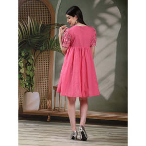 Vestido de Seda con Estampado Étnico para Mujer, Estilo Pakistaní, Lehenga Choli con Choli y Salwar, Ropa Étnica India, Color Rosa - Product Image 5