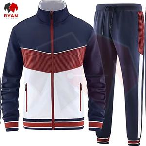Ensemble de survêtement pour homme de qualité supérieure, deux pièces, personnalisation de la marque, OEM ODM, tissu confortable, vêtements de sport décontractés - Product Image 1