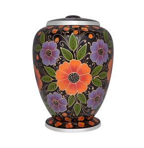 Exportador de urna de cremación funeraria de flor rosa para cenizas humanas, latón adecuado para entierro de cementerio o nicho, modelo de Rosa Lisette grande - Product Image 6