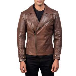 Chaqueta de Cuero Estilosa para Hombre Más Vendida, Diferentes Colores Disponibles al Mejor Precio, Chaqueta de Cuero Desgastada con Lavado Vintage - Product Image 6