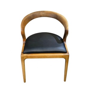 For Sale Restaurant <b>Chairs</b> Made Of Teak Wood With Cushioned Seats Featuring A Smooth Finish And A Modern Minimalist Design - Product Image 6