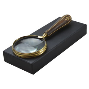 Style <b>Magnifying</b> <b>Glass</b> Wood Solid Brass With Black Box Use for Best Books News Paper Reading - Product Image 5
