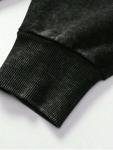 Nouvel Arrivage Sweat à Capuche Homme Personnalisé en Molleton Oversize 100% Coton Mélangé, Effet Vieilli, Délavé à l'Acide et Effet Soleil, avec Poche, Hiver - Product Image 4