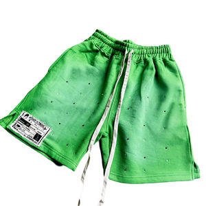 Pantalones Cortos Deportivos de Algodón/Poliéster Personalizados al por Mayor, Pantalones Cortos Casuales de Felpa para Hombre, Transpirables, de Secado Rápido, Servicio OEM - Product Image 2