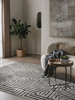 Großhandel Premium Qualität Grau Pier Baumwolle Teppich Teppich Low MOQ Maschine Made Turkey Home Use Skandi navisch Gemustert