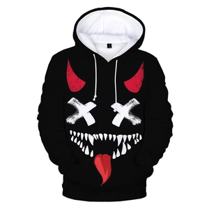 Sudadera con capucha personalizada, ligera, para Halloween e invierno, de forro polar sólido, 100% algodón, con impresión digital, ecológica y cómoda, para hombre. - Product Image 1
