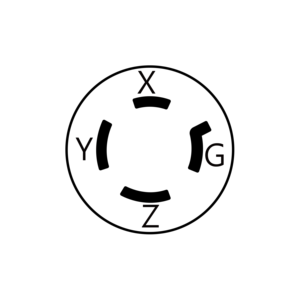 Taiwán NEMA 20A 250V Entrada con bridas de bloqueo ergonómico para suministrar electricidad a los muelles del puerto deportivo - Product Image 5