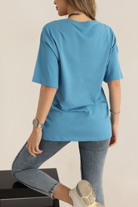 Nuevo diseño 100% algodón Mujer camiseta personalizada Logo marca mujer camiseta mejor diseño más nuevo estilo manga corta Camiseta para mujer - Product Image 2