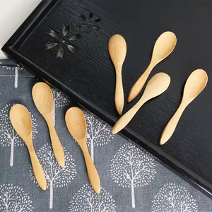 Prix de gros 10cm de qualité supérieure cuillère en bois thé épices cuillère cuillère mini cuillère meilleure qualité bois par Crescent Crafts - Product Image 3