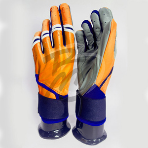 Guantes de bateo de béisbol de cuero antideslizante de alta calidad Venta caliente para jóvenes y adultos - Product Image 1