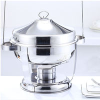 Vente en gros de marmite pour buffet en acier inoxydable de 9L avec couvercle suspendu Présentoir pour buffet chaud pour restaurant cuisine traiteur plats chauds