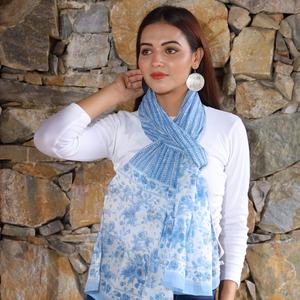 Ethnic Designer Cotton Women's Dupatta Stole Colorful Neck Wrap Christmas <b>Scarf</b> Fashion Accessory Gift for Her - Product Image 1