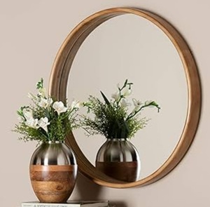 Espejo de Pared de Metal Estilo Indio con Borde Decorativo con Recubrimiento de Polvo Negro para Decoración de Paredes de Hogar y Baño - Product Image 4