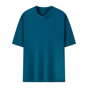 Chemises culturelles en coton pur avec logo personnalisé OEM, impression de logo, chemises publicitaires, col rond, vêtements de travail, t-shirts - Product Image 1