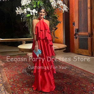 Customized Satin Evening Dresses Natural <b>Vintage</b> Formal Occasions XS Size Straight A-Line <b>Ball</b> <b>Gown</b> Empire Party Floor-Length - Product Image 3