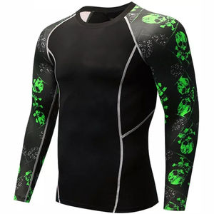 Camiseta de Compresión de Manga Larga con Estampado de Sublimación Personalizado para Hombre en Varios Colores, Ropa de Gimnasio de Alta Calidad para MMA y Rashguards de Bjj - Product Image 3