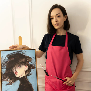 Tablier de cuisine sans manches BEAM 100% polyester avec matériau non tissé respirant et écologique, poche avant et design simple - Product Image 3