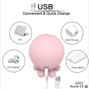 Vibrateur suceur poulpe chauffant portable mignon pour femme, prix d'usine - Product Image 4