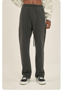 Personnalisé pour Puff Print Flare Wide Leg Pantalons de survêtement pour hommes Sun Faded Fleece Blank Baggy Pants Flat Front Wholesale Flared Sweatpants - Product Image 2